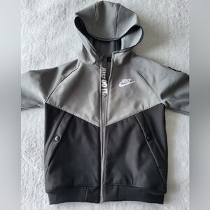 Nike Kids Two-Tone Gray and Black Hoodie